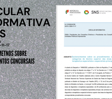 Circular Informativa ACSS - Procedimentos Concursais TSDT
