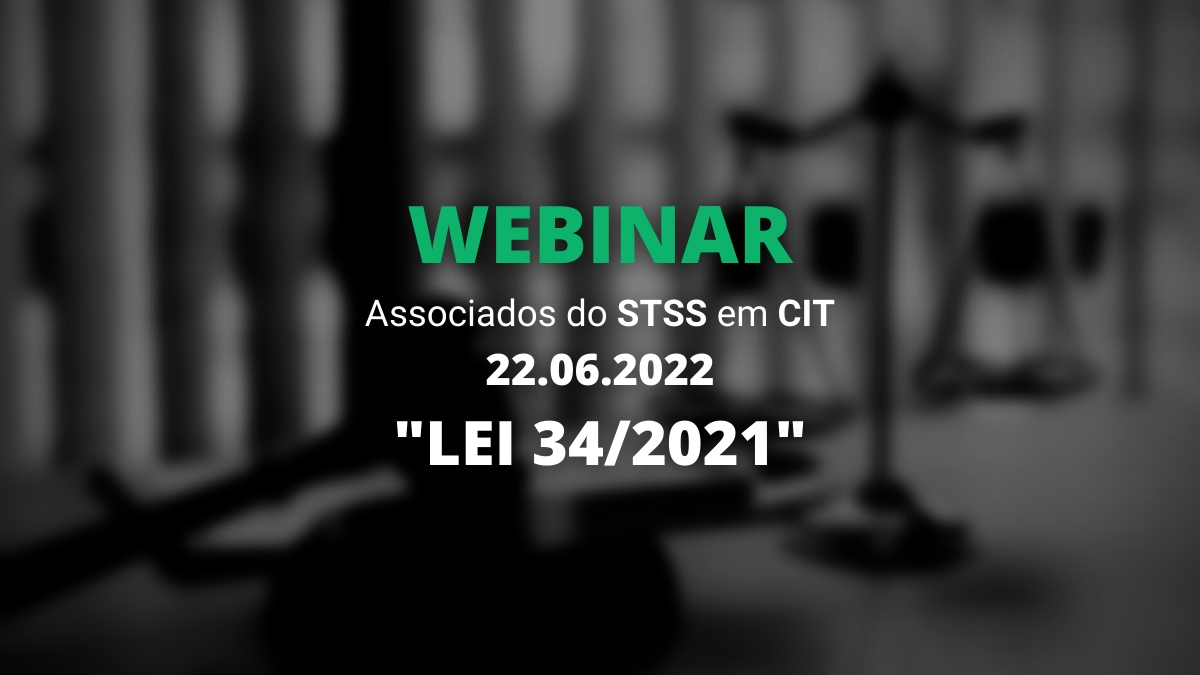 WEBINAR para CIT relativo à Lei 34/2021